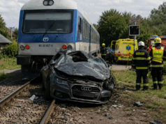 Tragédia pri Bánovciach nad Bebravou. Zrážku auta s vlakom 43-ročná vodička neprežila